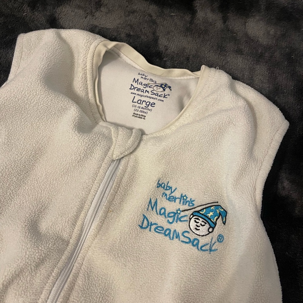 Baby Merlin's Magic Dream Sack - Soft White Sleep Sack